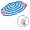 Зонт пляжный с регулируемой высотой и наклоном Springos (BU0013) - голубой, 180 см - Фото №8