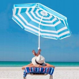Зонт пляжный с регулируемой высотой и наклоном Springos 220 см BU0011 - Фото №2