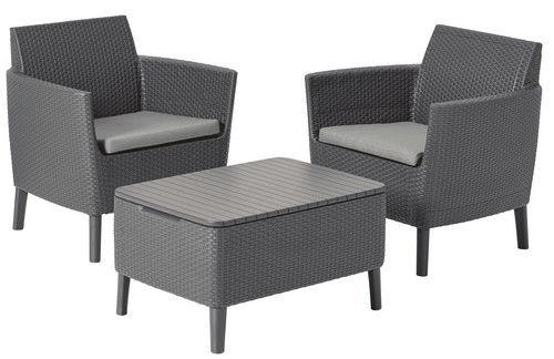 

Набор мебели Salemo balcony set Allibert (8711245145457), капучино