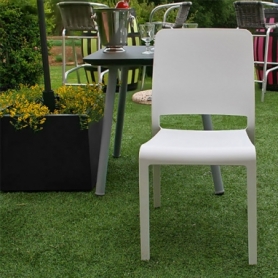 Стілець пластиковий Charlotte Deco Chair Evolutif (3076540146581), білий - Фото №4