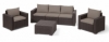 Комплект садовой мебели California 3 seater Allibert (8711245126425), коричневый