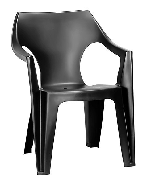 

Стул пластиковый Dante low back Allibert (8711245130460), серый