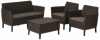 Набор мебели Salemo set Allibert (8711245146263), коричневый