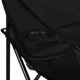 Кресло складное для кемпинга и рыбалки Springos (CS0001), черное - Фото №6