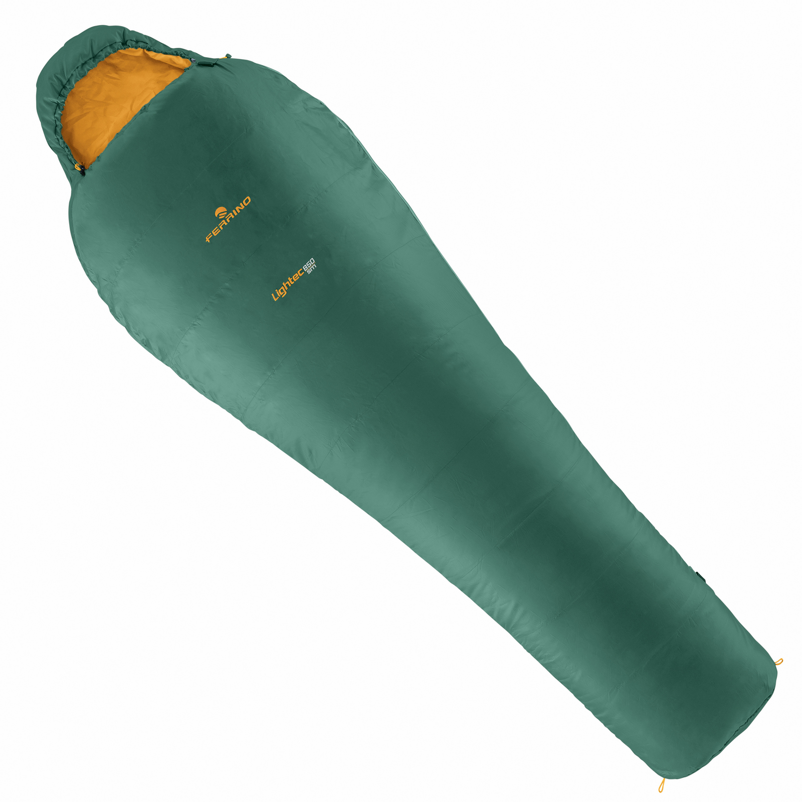 

Мешок спальный (спальник) Ferrino Lightec SM 850/+4°C Green/Yellow (Left) (928102), Бирюзовый / желтый