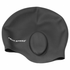 Шапочка для плавання Aqua Speed Ear SL5873, чорна