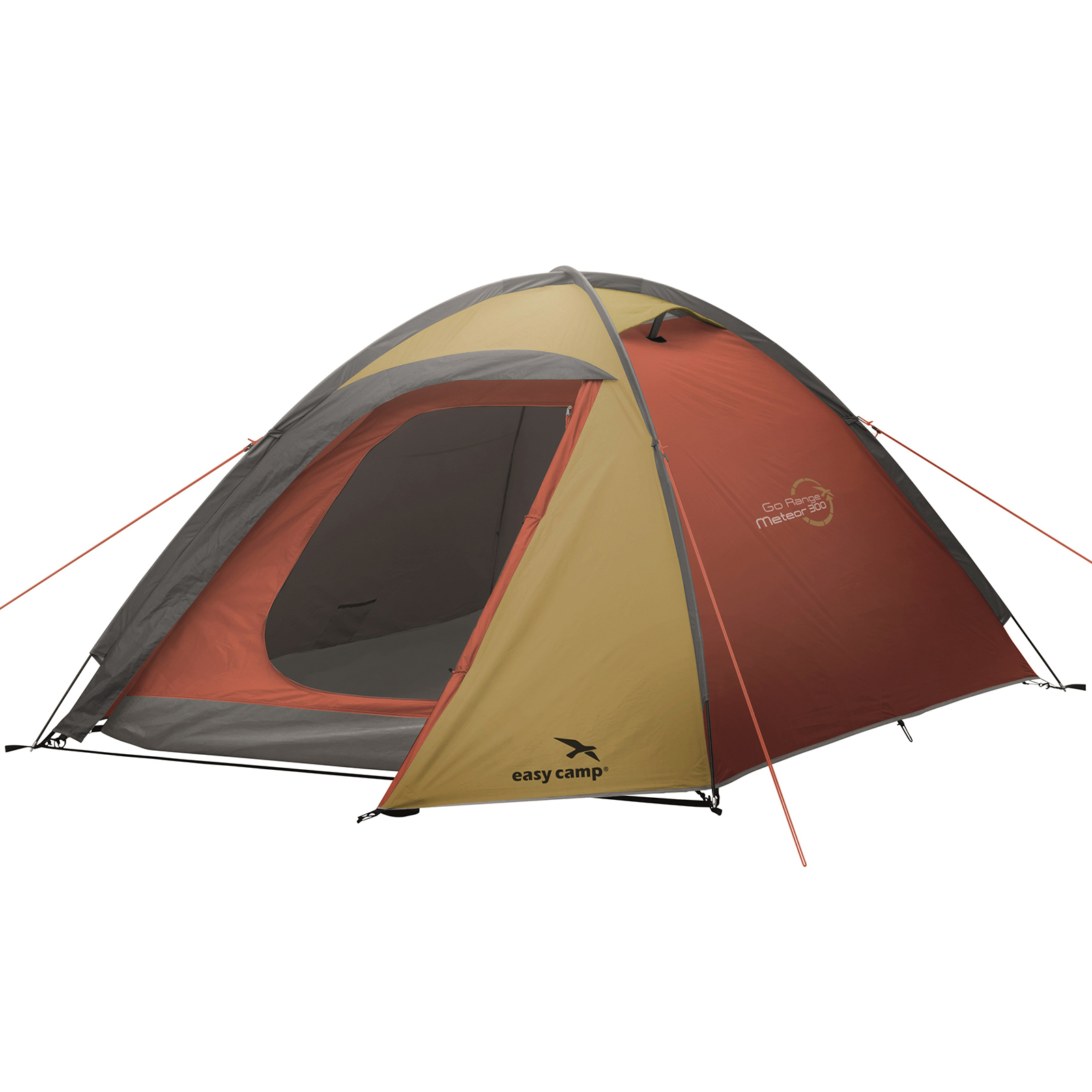 

Палатка трехместная Easy Camp Meteor 300 Gold Red (928303), Золотой с красным