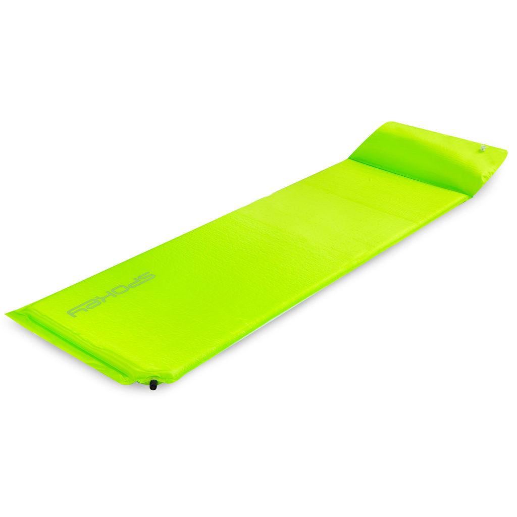 

Коврик самонадувающийся туристический Spokey Savory Pillow (927851) (original), 186х50см, Зеленый