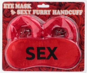 Наручники любимым с маской SEX CDRep (FO-108494)