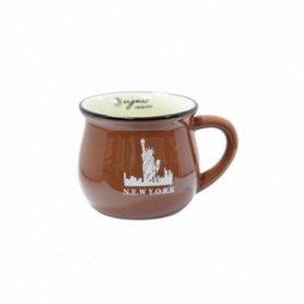 Чашка кувшин City Zakka CDRep (FO-110113) - коричневая, 0,25 л