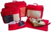 Набір дорожніх сумок CDRep (FO-122105) - червоний, 5шт