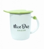 Чашка керамічна Зелений Листок Niсe Day Dream CDRep (FO-123923), 0,45 л - Фото №2