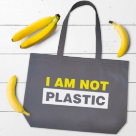 Еко сумка CDRep I am not plastic (FO-124635) - Фото №2