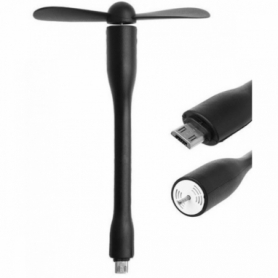 Гибкий USB вентилятор для телефона и powerbank micro CDRep (FO-124639)
