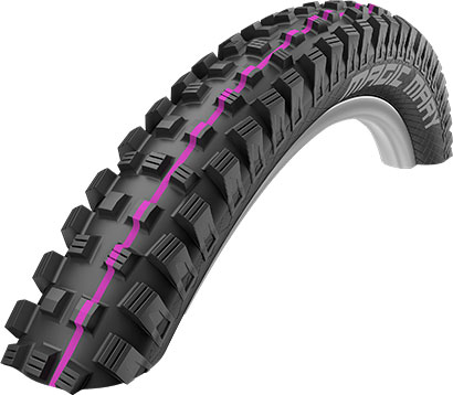 

Покрышка велосипедная 27.5x2.60-650B (65-584) Schwalbe MAGIC MARY Downhill B/B-SK HS447 Addix U-Soft