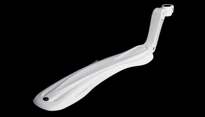 

Крыло велосипедное заднее 24"-28" SIMPLA Raptor SDR, крепление хомутом на два болта, белое