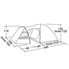 Палатка трехместная Easy Camp Corona 300 Teal Green (928294) - Фото №3