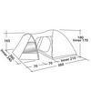 Палатка четырехместная Easy Camp Corona 400 Gold Red (928295) - Фото №3