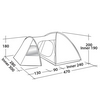 Палатка пятиместная Easy Camp Eclipse 500 Teal Green (928297) - Фото №3