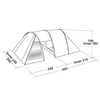 Палатка четырехместная Easy Camp Galaxy 400 Teal Green (928301) - Фото №2