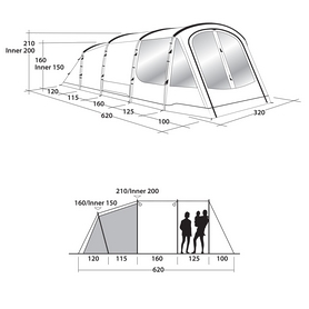 Палатка пятиместная Outwell Collingwood 5 Green (928276) - Фото №9