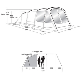 Палатка шестиместная Outwell Collingwood 6 Green (928277) - Фото №10