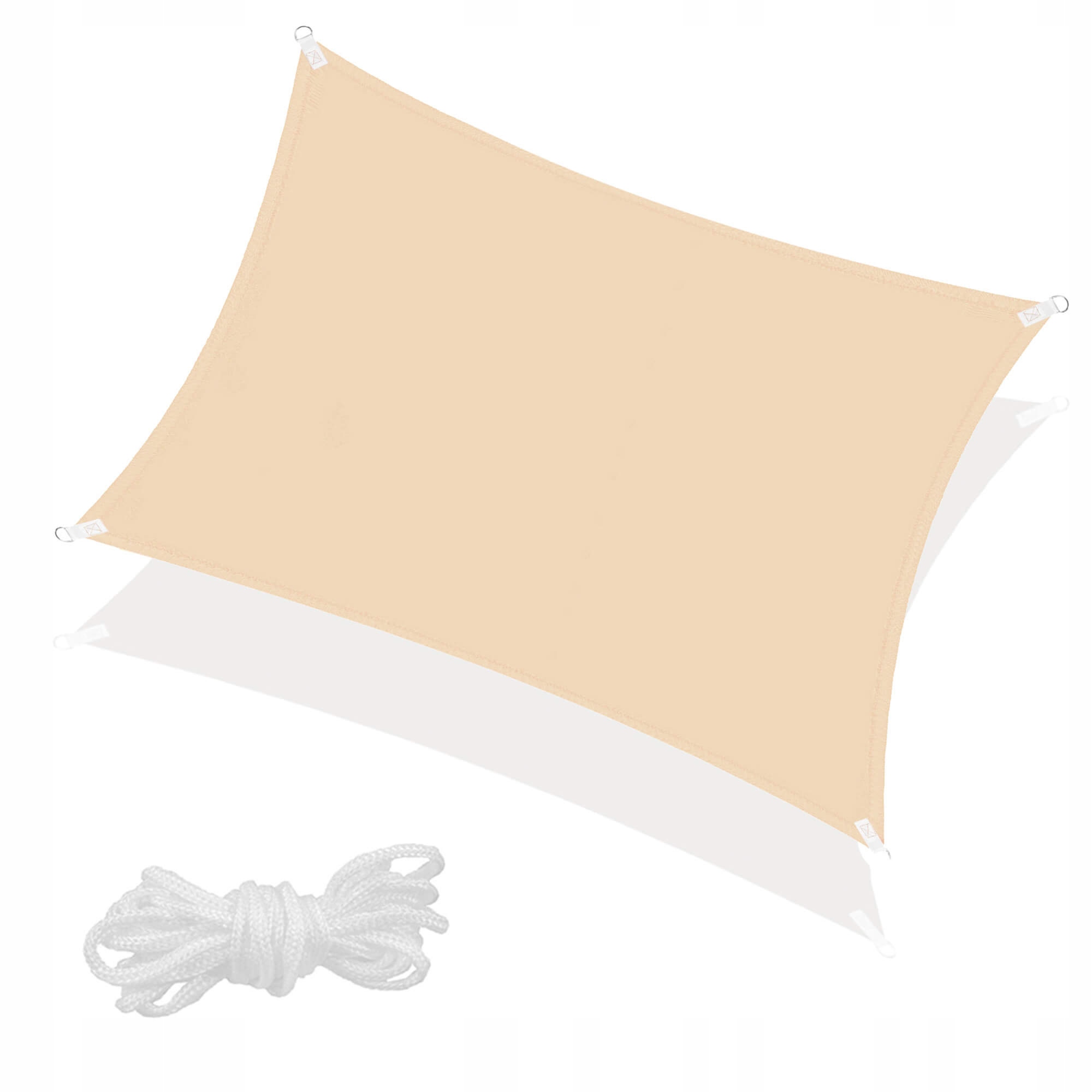 

Тент-парус теневой для дома, сада и туризма Springos SN1042 Beige, 3x2 м, Бежевый