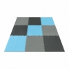 Мат-пазл (ласточкин хвост) 4Fizjo Mat Puzzle EVA 4FJ0156 Black/Grey/Light Blue, 180x180x1 cм - Фото №5