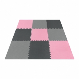 Мат-пазл (ласточкин хвост) 4Fizjo Mat Puzzle EVA 4FJ0157 Black/Grey/Pink, 180x180x1 cм