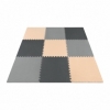 Мат-пазл (ласточкин хвост) 4Fizjo Mat Puzzle EVA 4FJ0158 Black/Grey/Biege, 180x180x1 cм