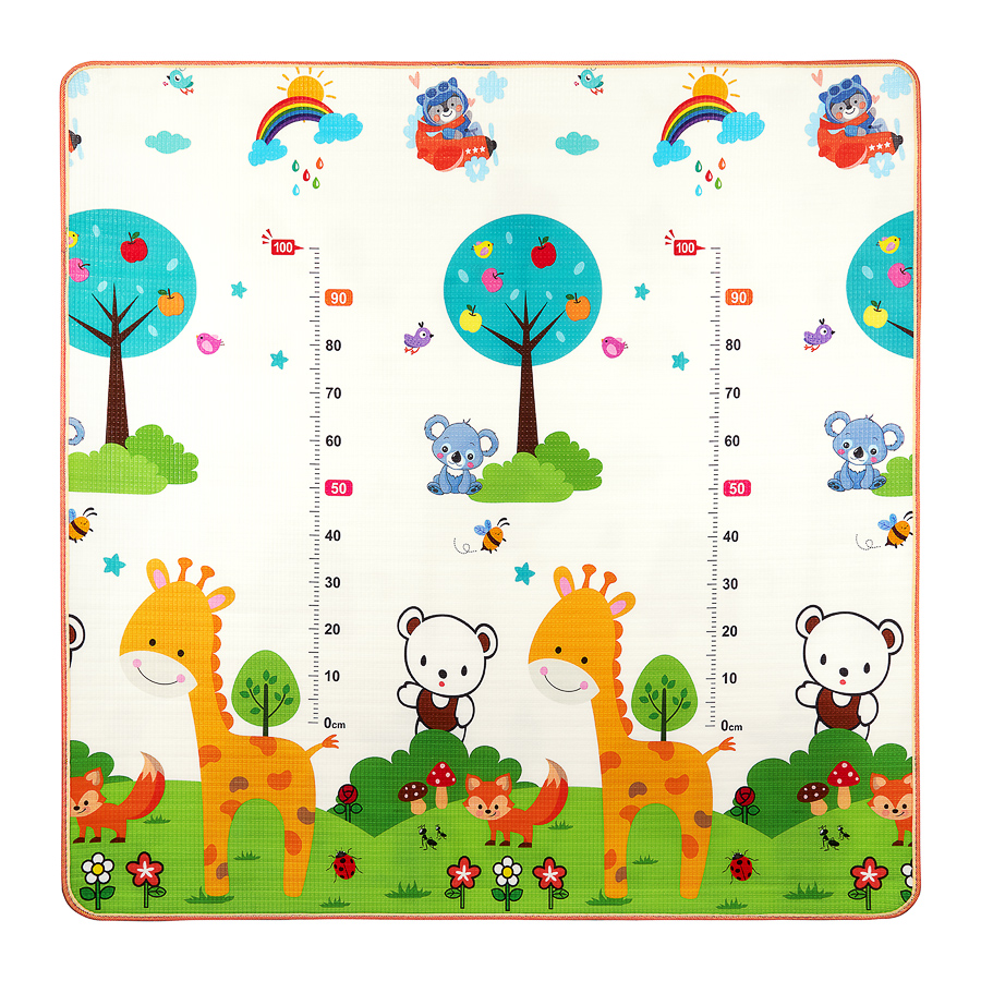 

Коврик развивающий детский двухсторонний 4Fizjo Kids 4FJ0161, 180x180x1 см, Цветной