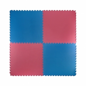 Татами ласточкин хвост 4Fizjo Mat Puzzle EVA 4FJ0167 Blue/Red, 100x100x2 cм - Фото №2