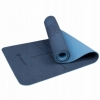 Коврик для йоги и фитнеса Springos TPE YG0012 Blue/Sky Blue, 183х61х0.6 см