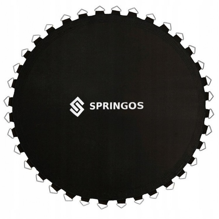 

Полотно прыжковое (мат) для батута Springos (64 пружини) Black, 305 см, Черный