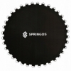 Полотно стрибкових (мат) для батута Springos (48 пружини) Black, 244 см