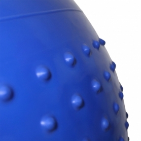 М'яч для фітнесу (фітбол) полумассажний SportVida Anti-Burst SV-HK0290 Blue, 55 см - Фото №3