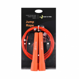 Скакалка скоростная Way4you Ultra Speed Cable Rope 2, оранжевая - Фото №2