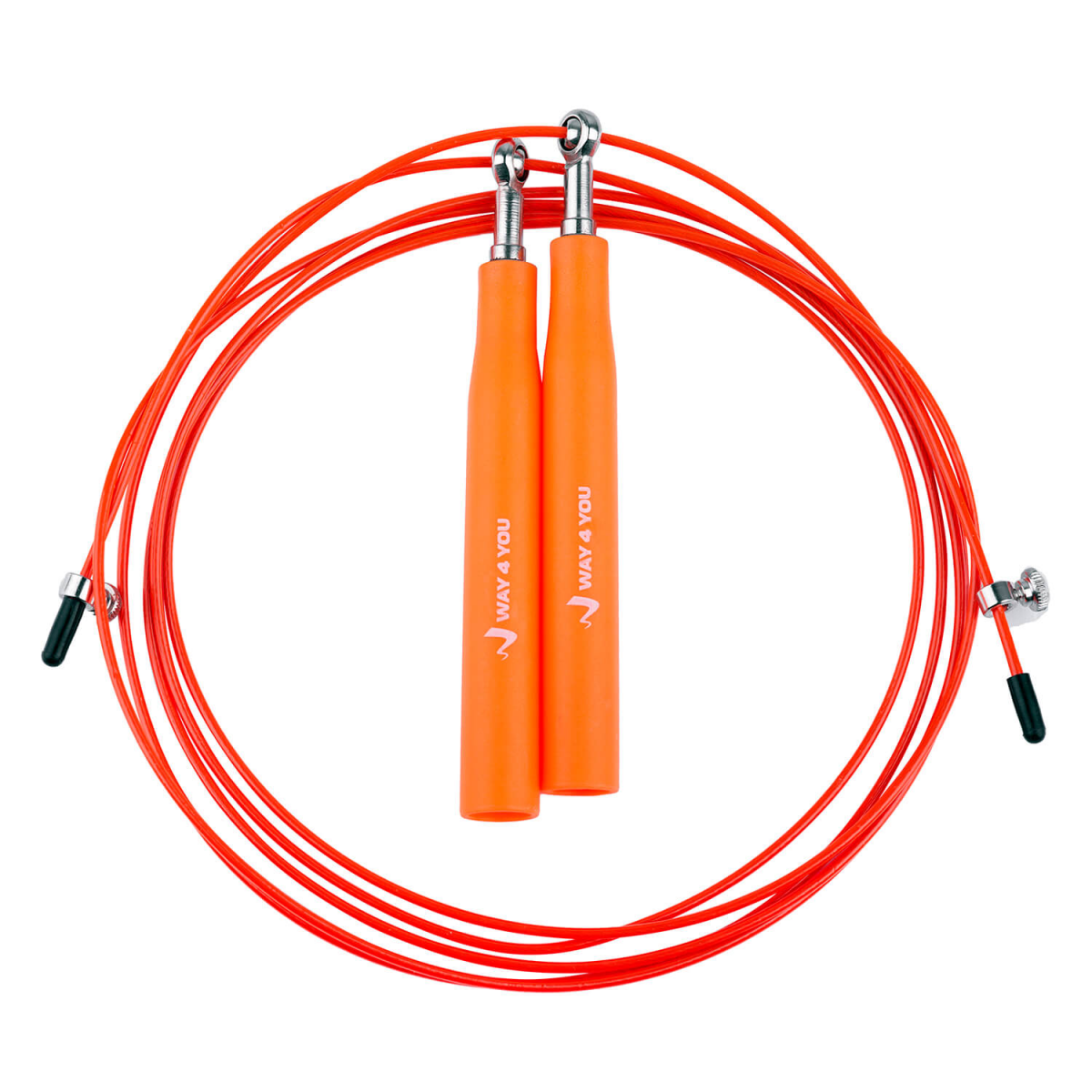 

Скакалка скоростная Way4you Ultra Speed Cable Rope 3, оранжевая, Оранжевый