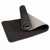 Коврик для йоги и фитнеса Springos TPE YG0013 Black/Grey, 183х61х0.6 см
