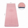 Коврик для йоги и фитнеса Springos TPE YG0014 Pink/Blue, 183х61х0.6 см - Фото №3