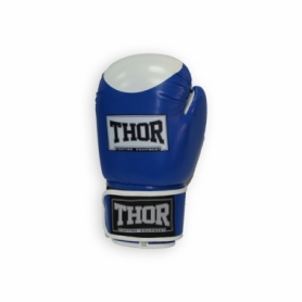 Перчатки боксерские Thor Pro King (8041/03(Leather) Bl/Wh/B) - сине-бело-черные - Фото №3