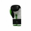 Перчатки боксерские Thor Typhoon (8027/01(PU) B/GR/W) - черно-зелено-белые - Фото №3