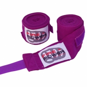 Бинты боксерские эластичные FirePower FPHW1 Фиолетовые, 2 шт. по 3 м - Фото №2