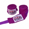Бинты боксерские эластичные FirePower FPHW2 Фиолетовые, 2 шт. по 4,5 м - Фото №2