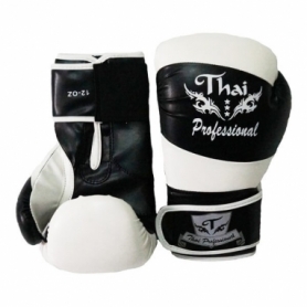 Перчатки боксерские Thai Professional BG7 (FP-214-V) - белые - Фото №2