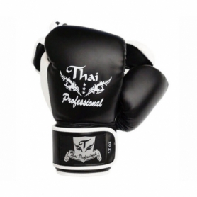 Перчатки боксерские Thai Professional BG8 (FP-340-V) - черные