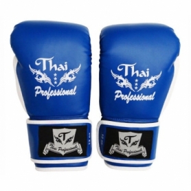 Перчатки боксерские Thai Professional BG8 (FP-341-V) - синие - Фото №2