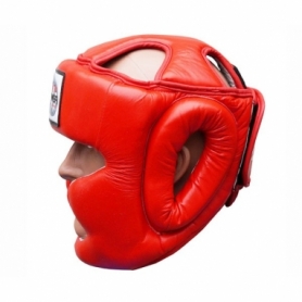 Шлем боксерский FirePower FPHG3, красный - Фото №2