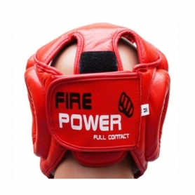 Шлем боксерский FirePower FPHG3, красный - Фото №4
