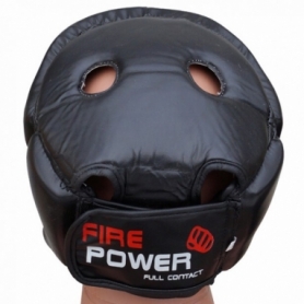 Шлем боксерский FirePower FPHGA2, черный - Фото №3